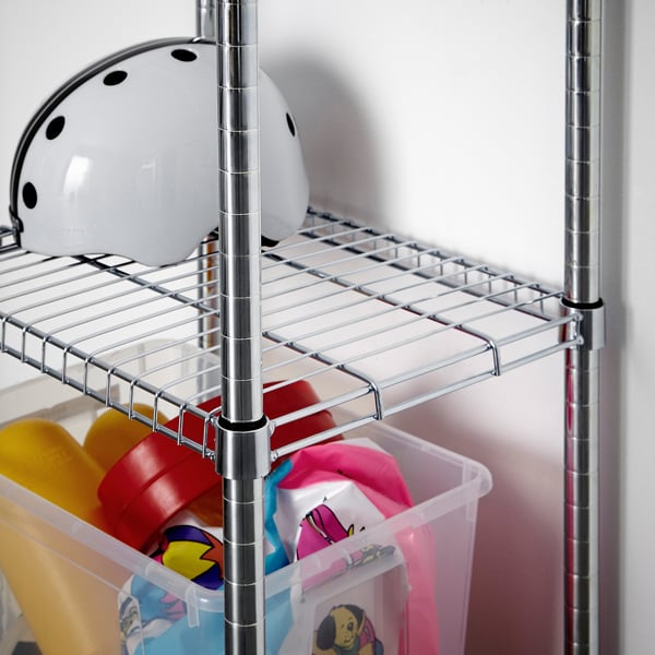 OMAR shelving unit, galvanised, 46x36x94 cm