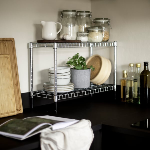OMAR shelving unit, galvanised, 60x25x40 cm