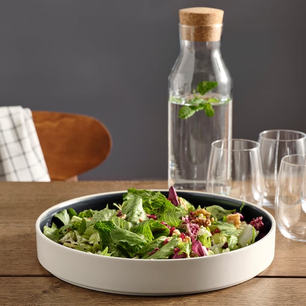 OMBONAD Serving plate dark grey 29 cm ,