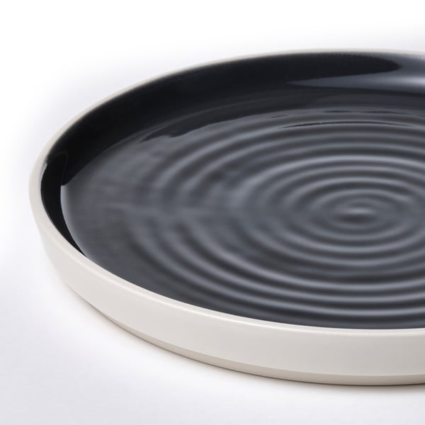 OMBONAD side plate, dark grey, 20 cm, 2 pack
