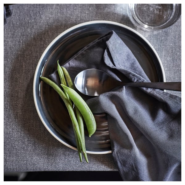 OMBONAD - OMBONAD Side plate, dark grey, 20 cm