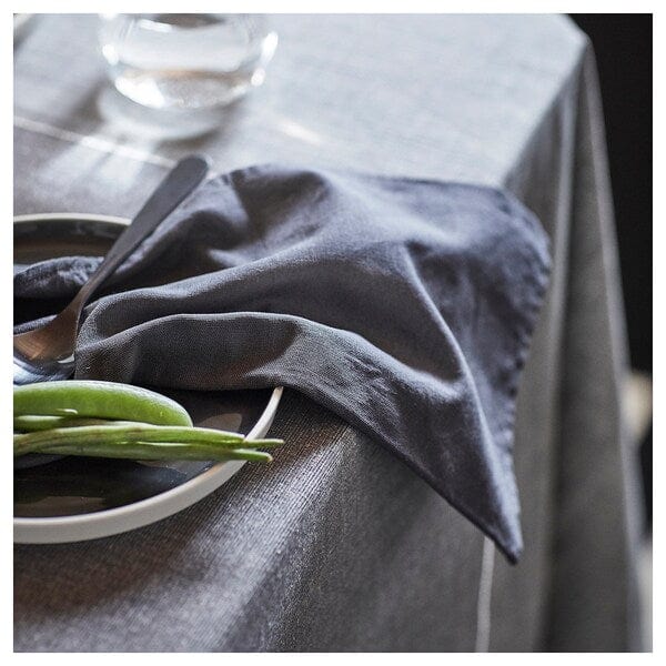 Ikea OMBONAD - Side plate, dark grey, 20 cm