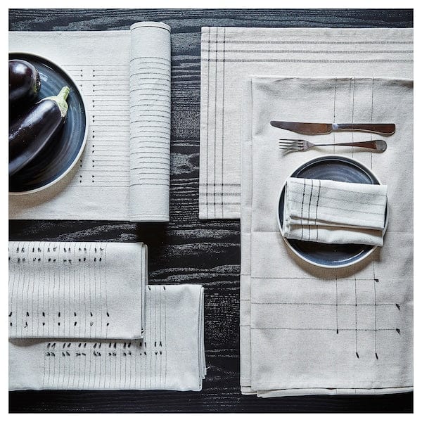 Ikea OMBONAD - Side plate, dark grey, 20 cm