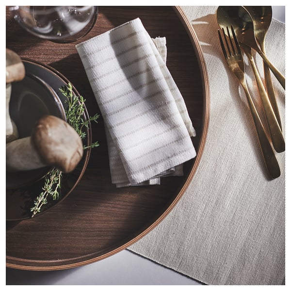 OMBONAD tray, walnut, 42 cm