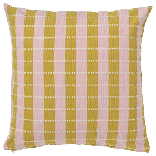 OMMJÄNGE cushion cover, pink/beige, 50x50 cm