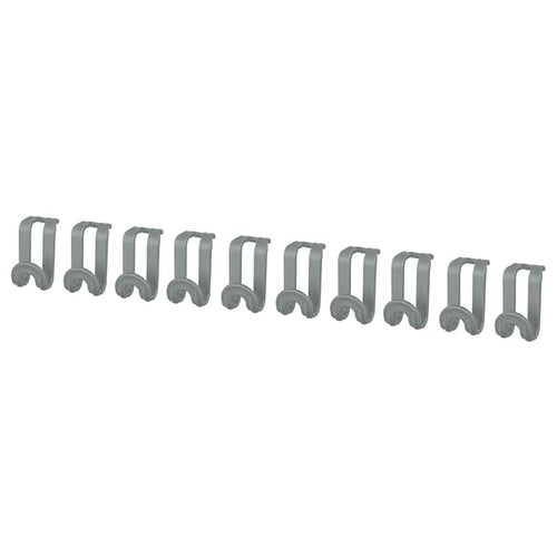 OMTRENT hanger connector, grey, 10 pack