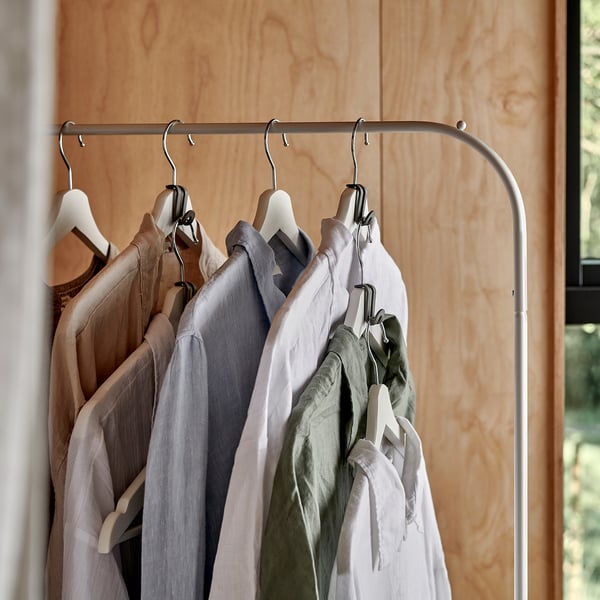 OMTRENT hanger connector, grey, 10 pack