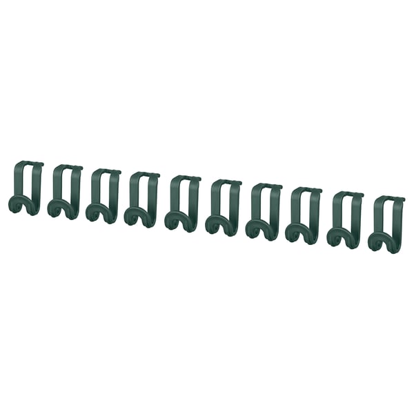 OMTRENT hanger connector, green, 10 pack