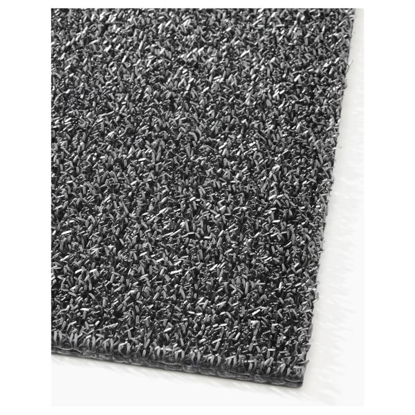 OPLEV door mat, in/outdoor grey, 50x80 cm