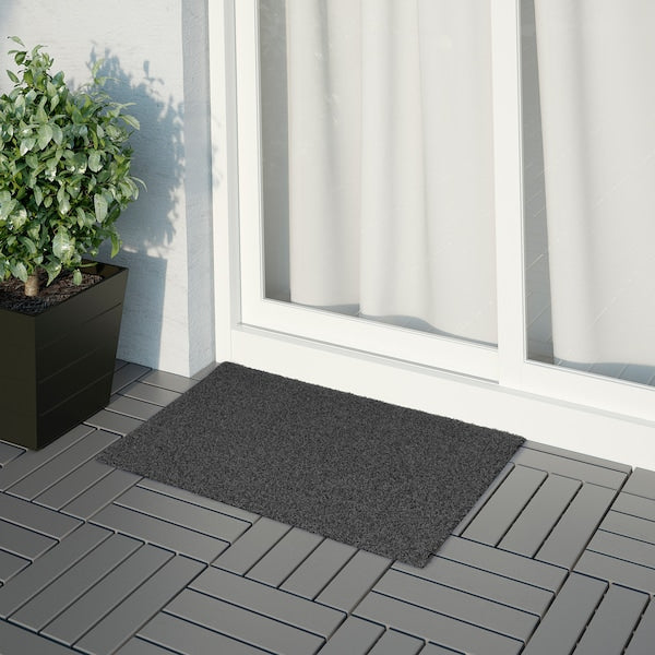 OPLEV - Door mat, in/outdoor grey, 50x80 cm