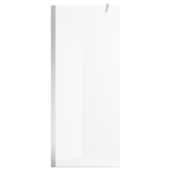 OPPEJEN shower screen, glass, 84x199 cm