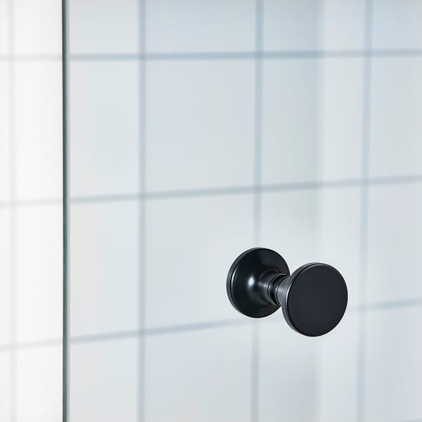 OPPEJEN shower door, glass, 84x202 cm