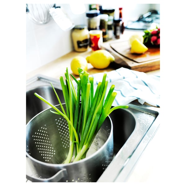 ORDNING colander, stainless steel, 22 cm