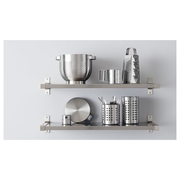 ORDNING kitchen utensil rack, stainless steel, 18 cm