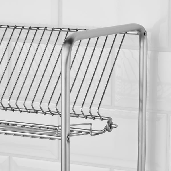 ORDNING dish drainer, stainless steel, 50x27x36 cm