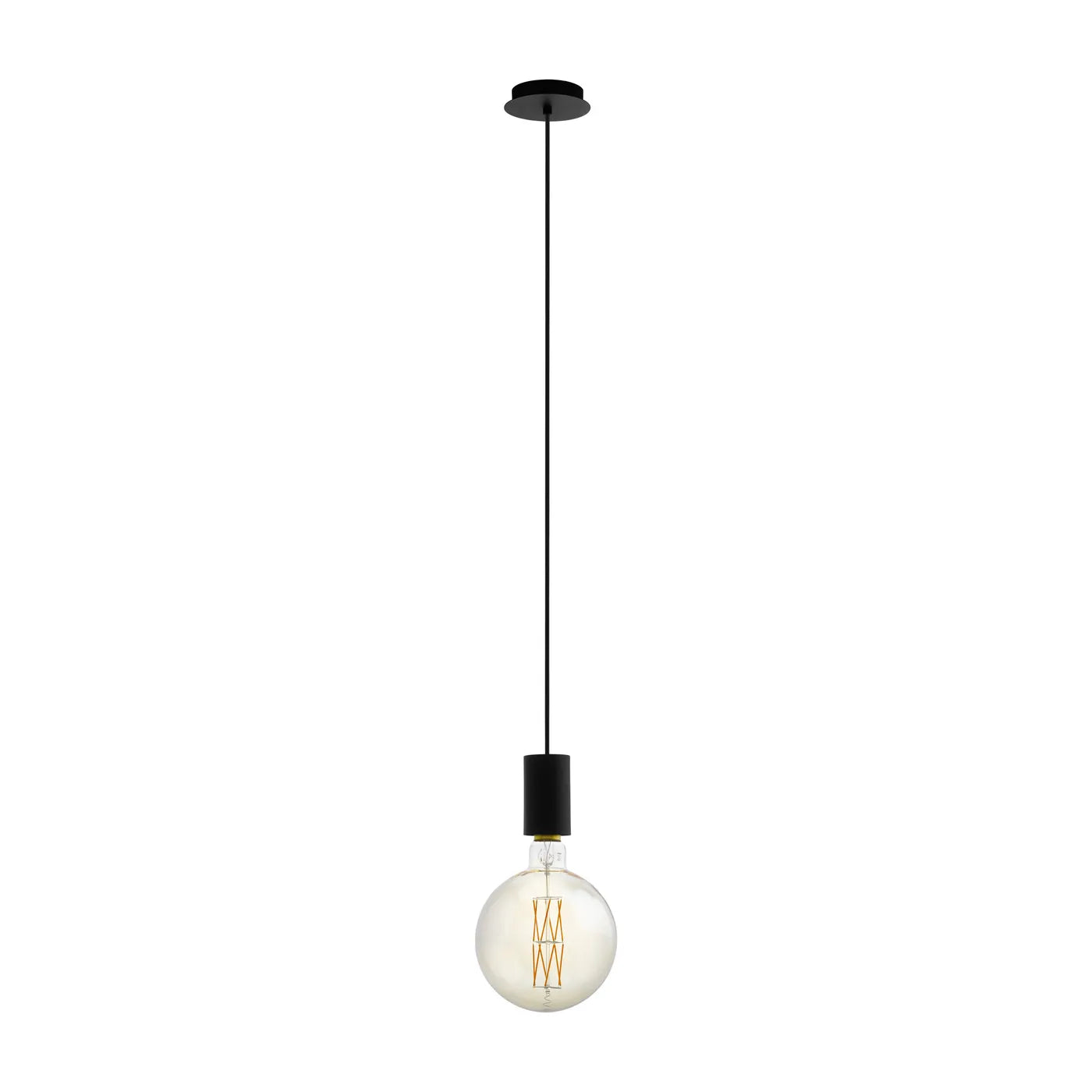 PENDEL POZUETA STEEL BLACK D65 E27=40W