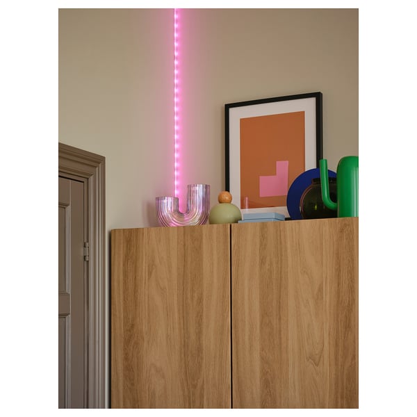 ORMANÄS LED lighting strip, smart wireless dimmable/colour and white spectrum, 4 m