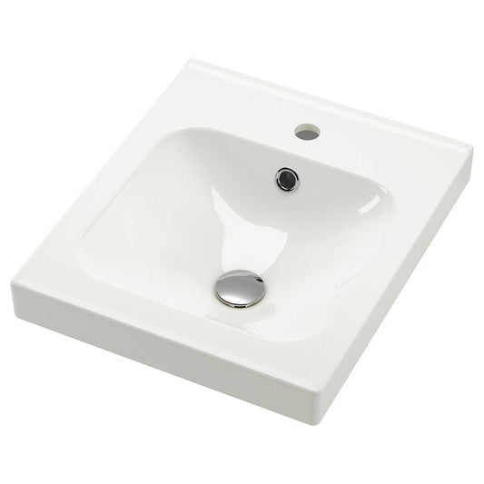 ORRSJÖN - Washbasin, white, 42x49 cm