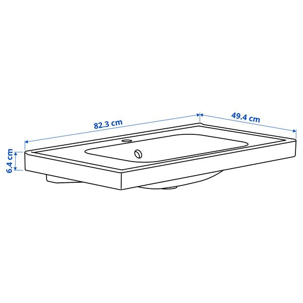 ORRSJÖN - Washbasin, white, 82x49 cm