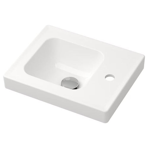 ORRSJÖN wash-basin, white, 42x34 cm