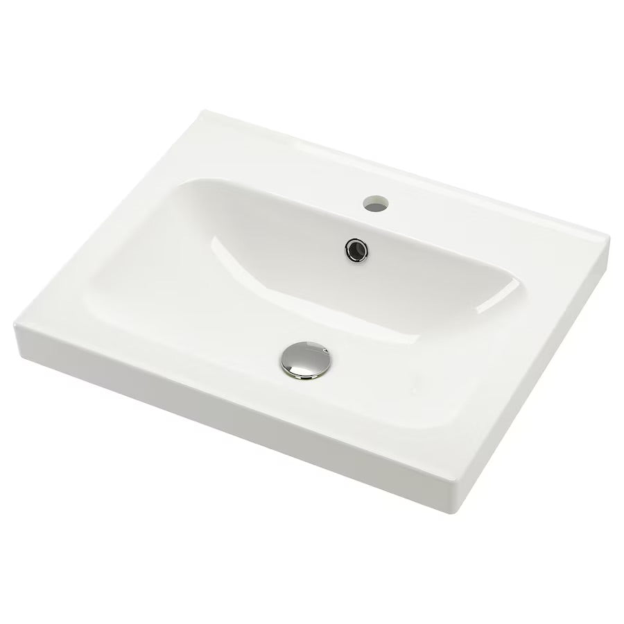 ORRSJÖN Wash-basin, white, 62x49 cm