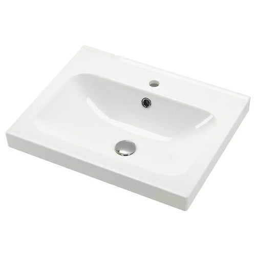 ORRSJÖN wash-basin, white, 62x49 cm