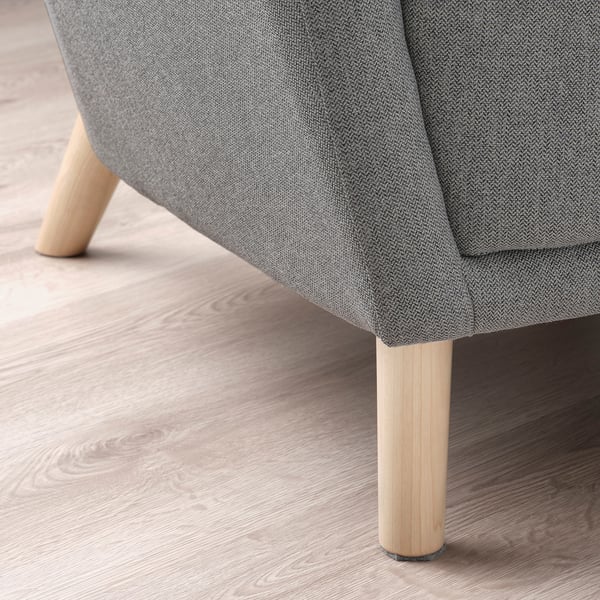 OSKARSHAMN wing chair, Tibbleby beige/grey, 82x99x86 cm