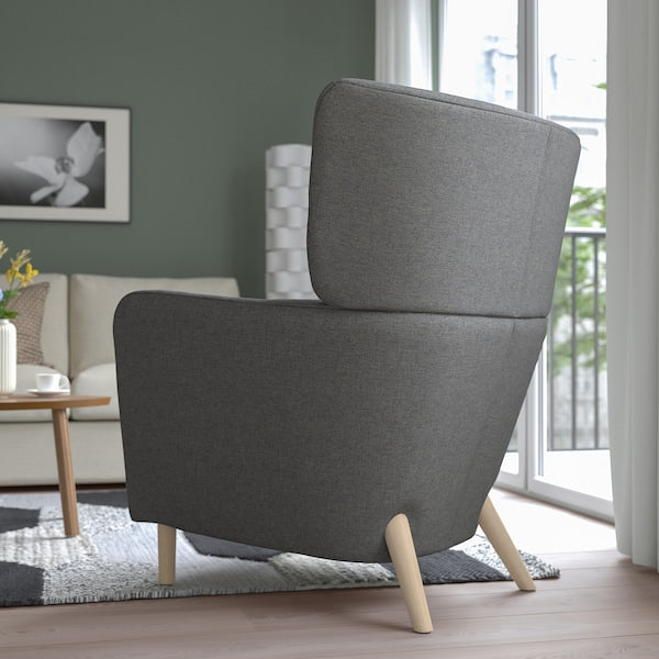 OSKARSHAMN - Armchair, Tibbleby beige/grey ,