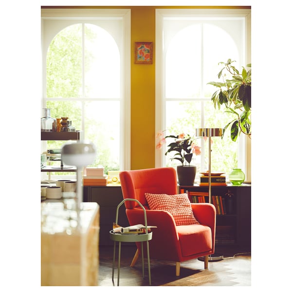 OSKARSHAMN wing chair, Tonerud red, 82x99x86 cm