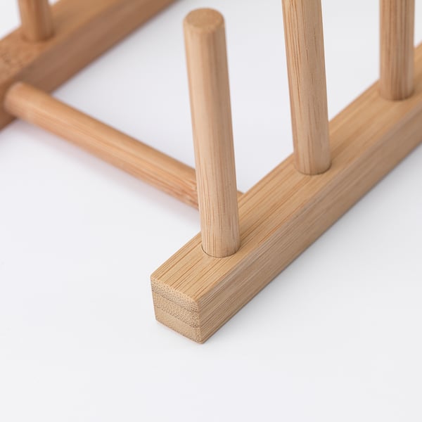 OSTBIT plate holder, bamboo, 27.5x12 cm