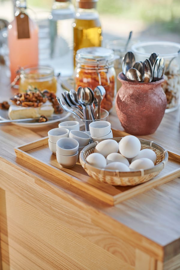 OSTBIT tray, bamboo, 25x33 cm