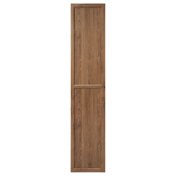 OXBERG - OXBERG Door, brown walnut effect, 40x192 cm