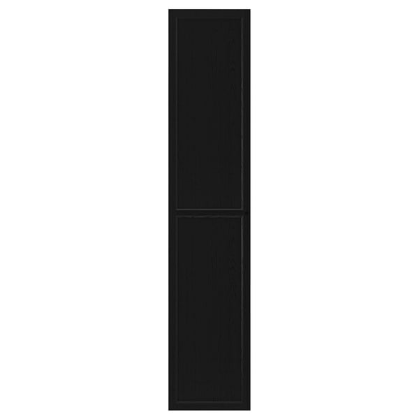 OXBERG door, black oak effect, 40x192 cm