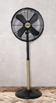 FLOOR STANDING FAN 40CM WOOD METAL