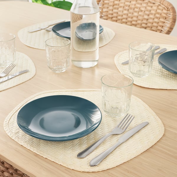 PADDFISK - PADDFISK Place mat, palm leaf handmade, 37x35 cm