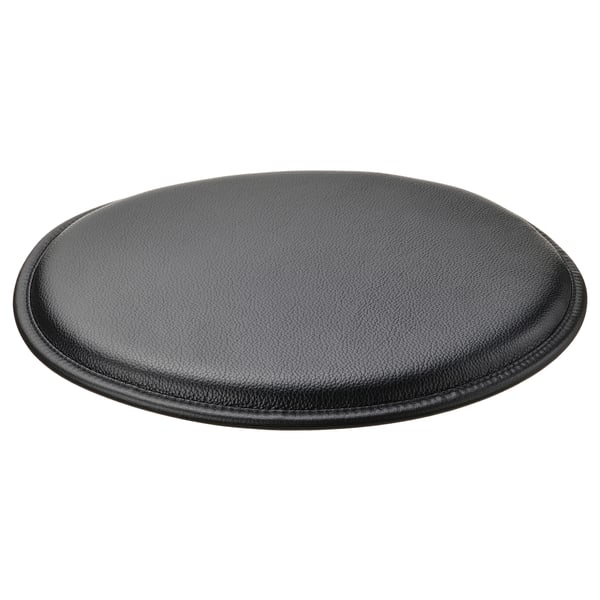 PÄRLETERNELL - Chair cushion, Grann black, 35 cm ,