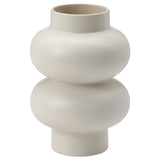 PÄRLHÄGG vase, beige, 22 cm