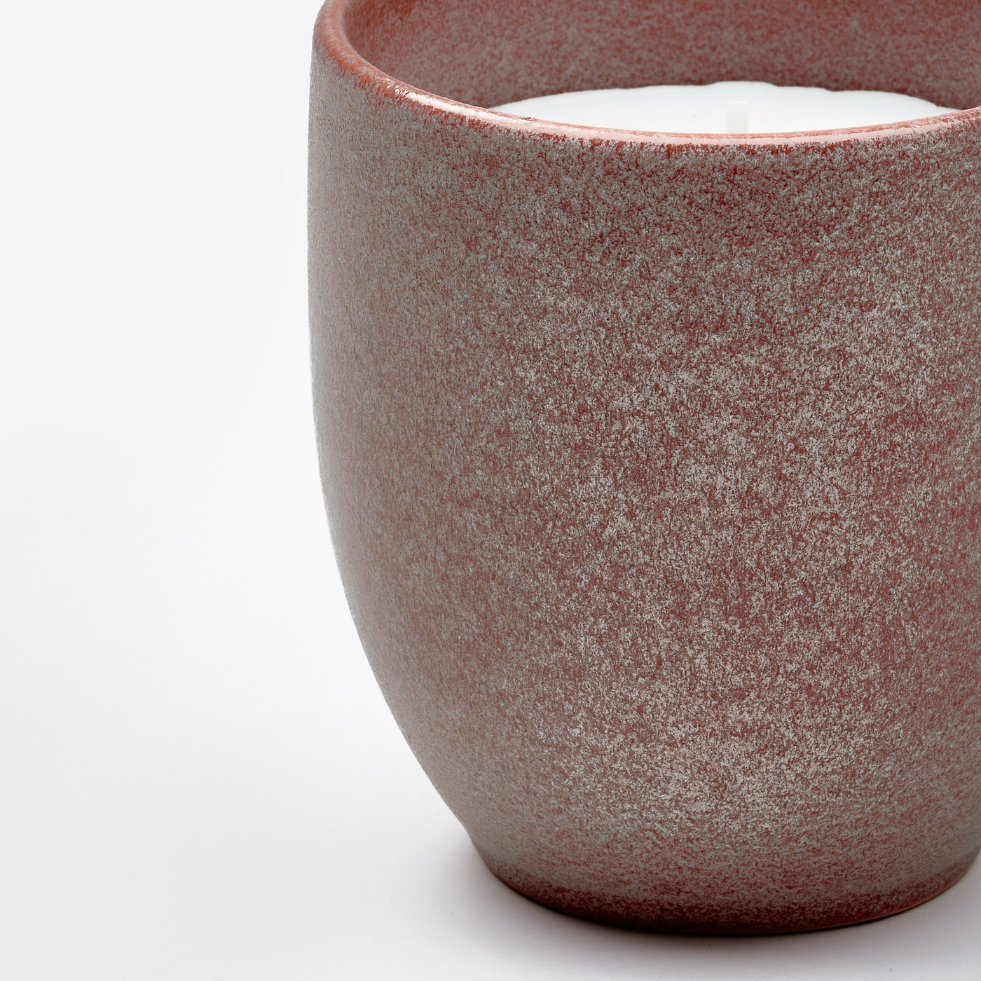PÄRLHÖNA scented candle in ceramic jar, Rose & carnation pink, 40 hr