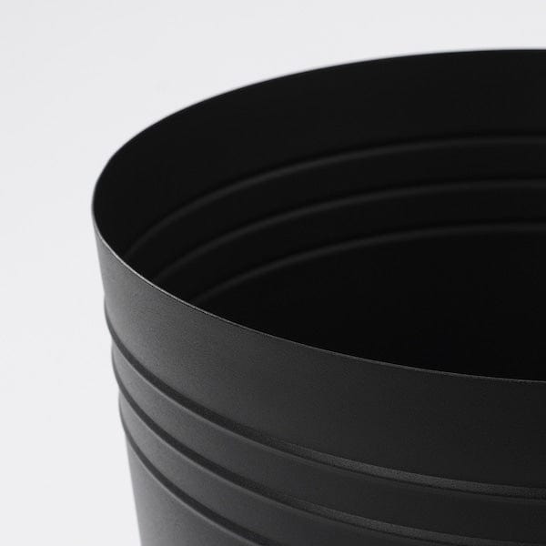 Ikea PÄRLRÖNN - Planter holder, indoor/outdoor/black,24 cm