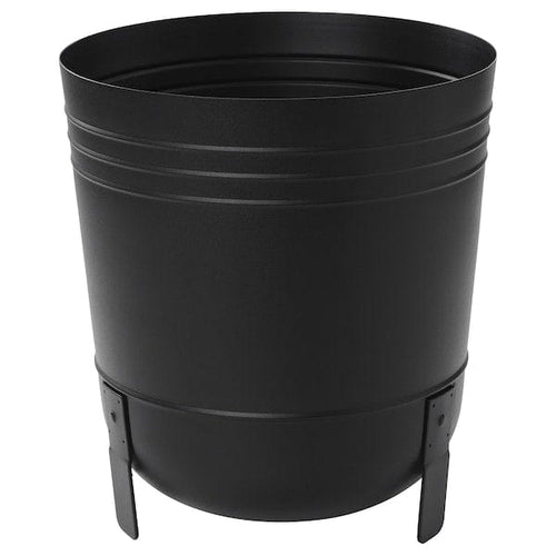 PÄRLRÖNN - PÄRLRÖNN Plant pot, in/outdoor/black, 32 cm