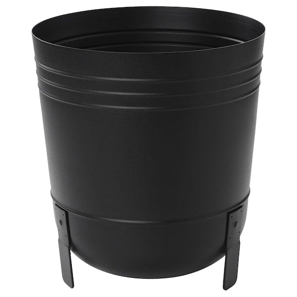PÄRLRÖNN - PÄRLRÖNN Plant pot, in/outdoor/black, 32 cm