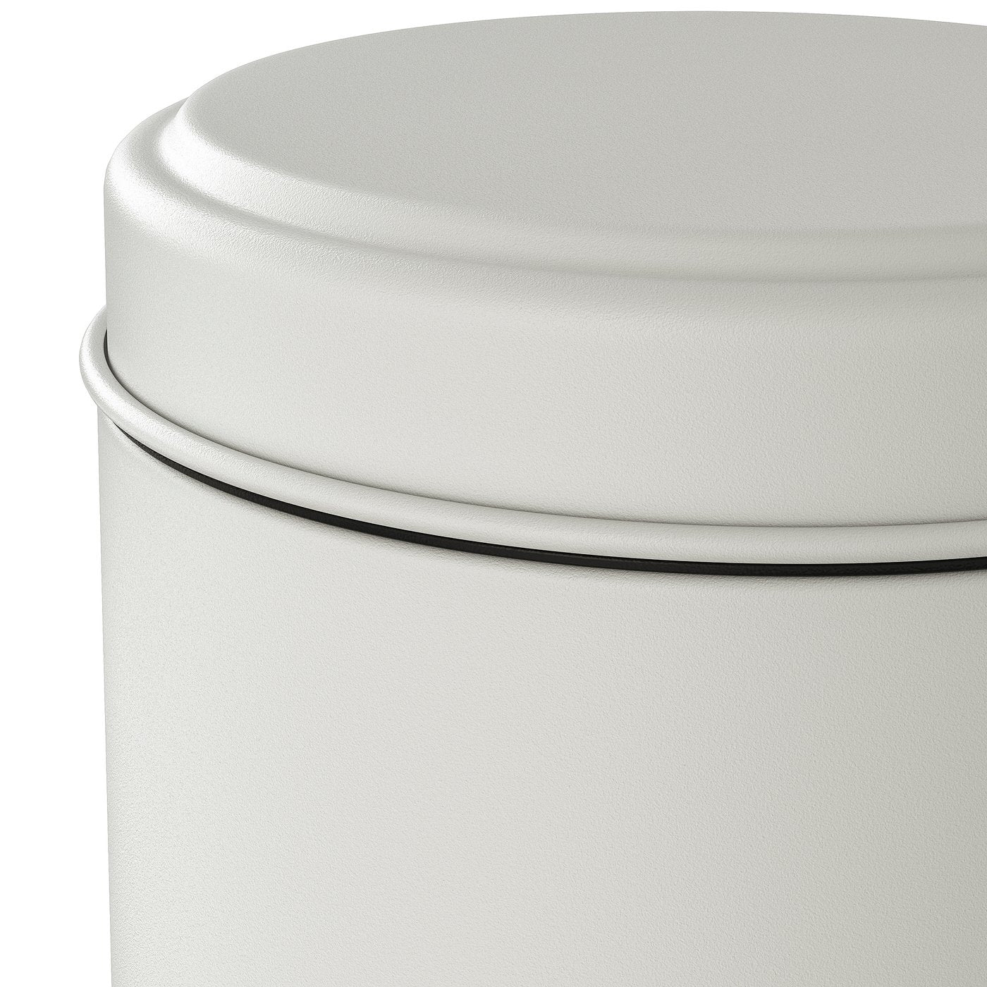 PÄRLSLINKE waste bin, white, 3 l