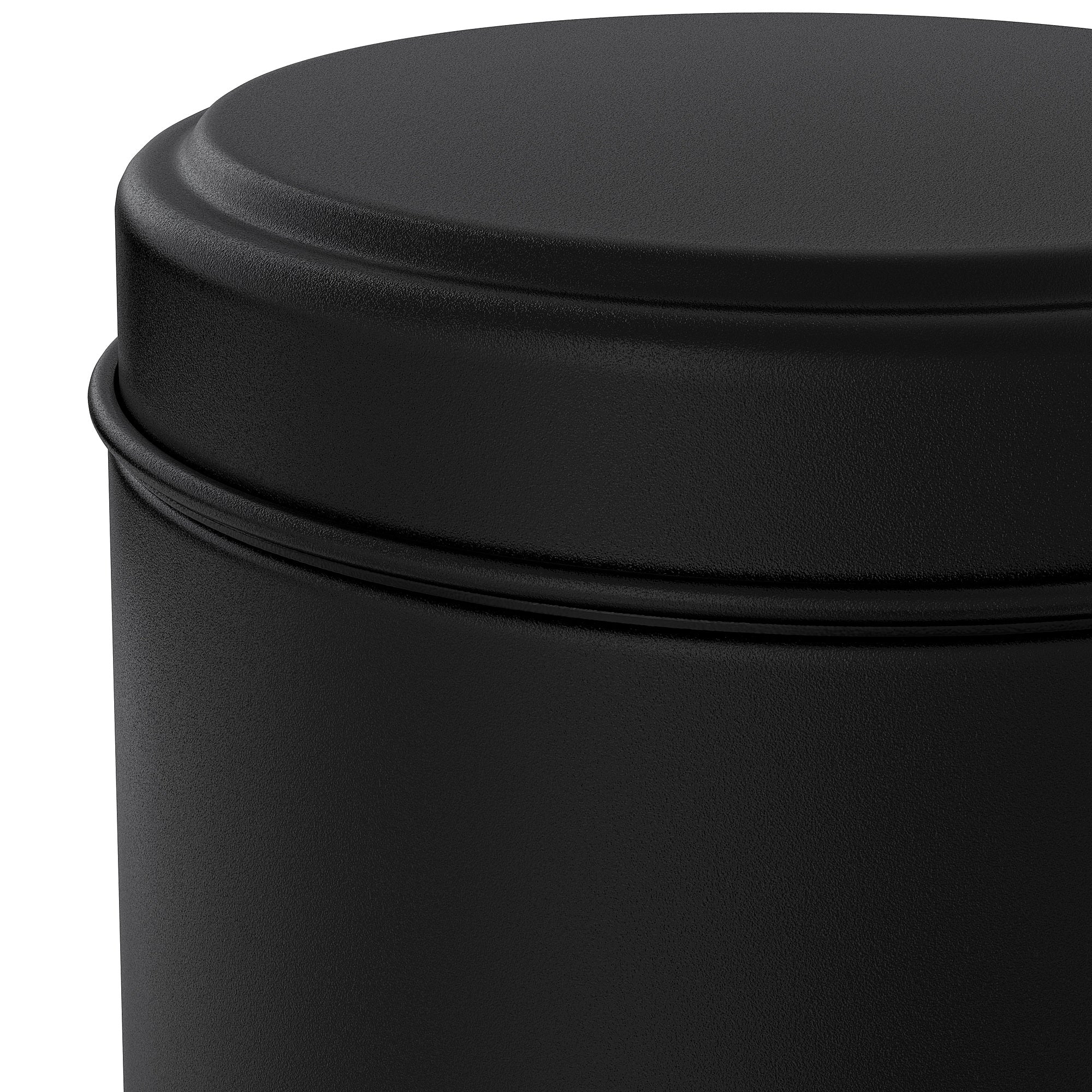 PÄRLSLINKE waste bin, black, 3 l