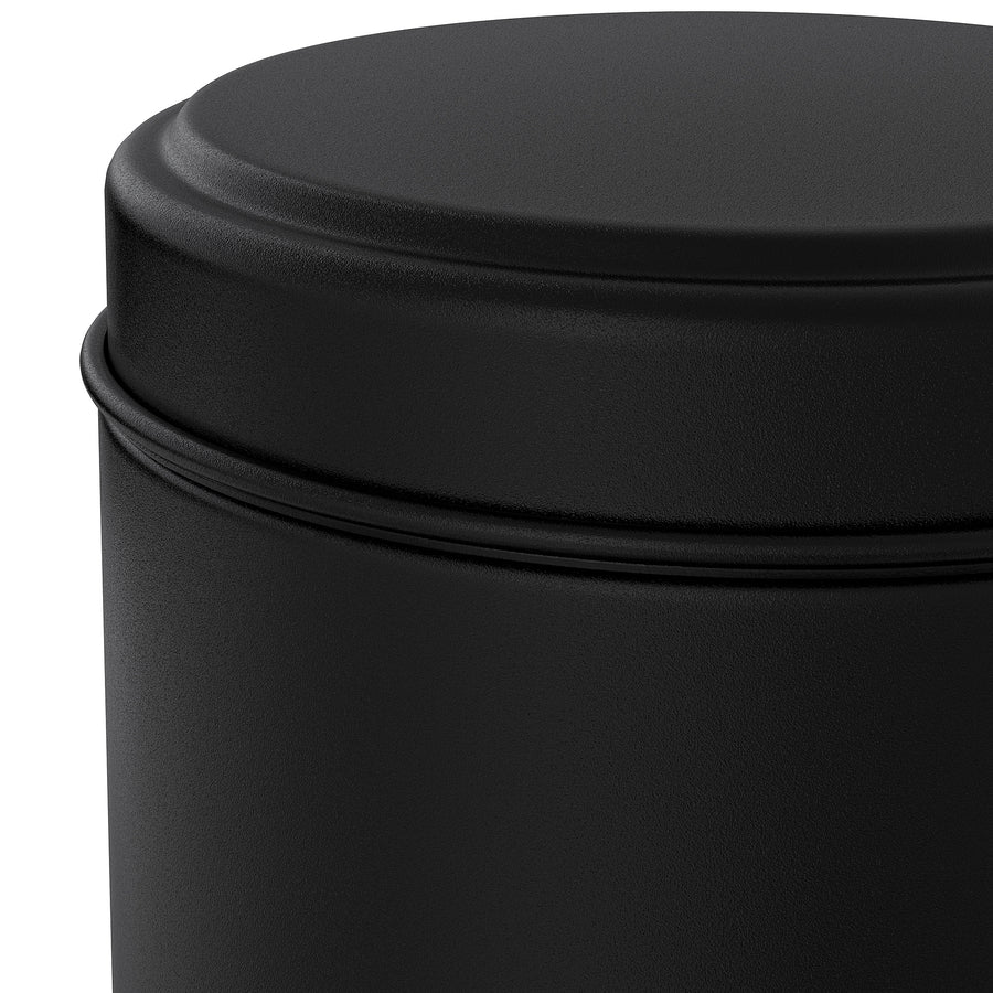 PÄRLSLINKE waste bin, black, 17 cm