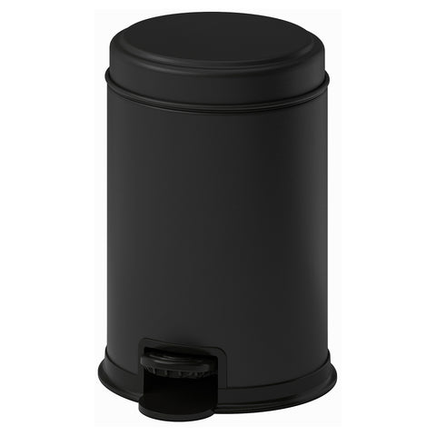 PÄRLSLINKE waste bin, black, 17 cm
