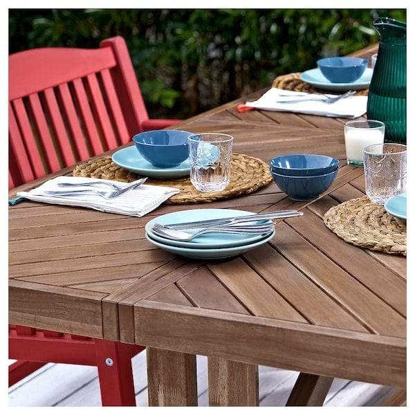 Ikea PÄRONHOLMEN - Bench with backrest, outdoor, red