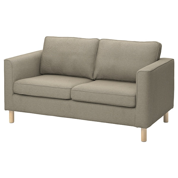 PÄRUP - 2-seater sofa, Fridtuna grey/brown