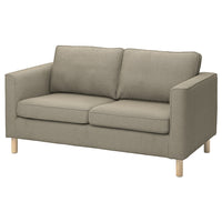 PÄRUP - 2-seater sofa, Fridtuna grey/brown