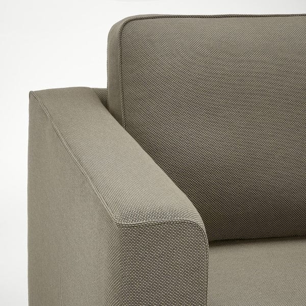 Ikea PÄRUP - 2-seater sofa, Fridtuna grey/brown