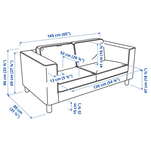 PÄRUP 2 seater sofa - Gunnared beige ,